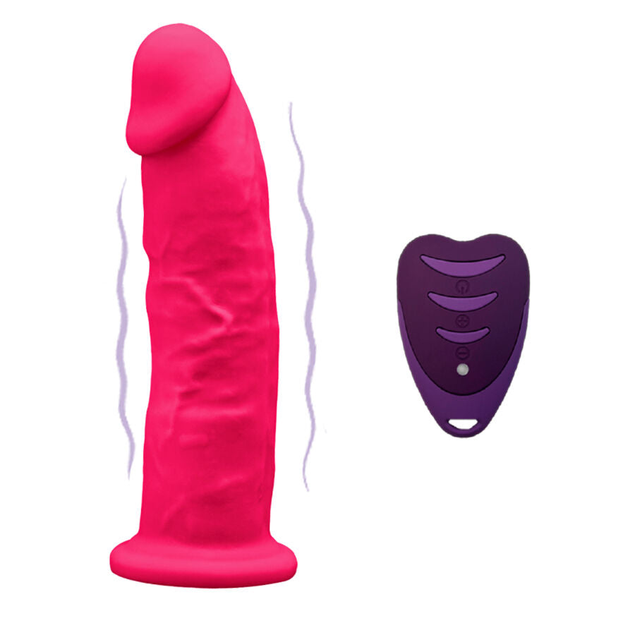 Gode Vibrant Réaliste Modèle 2 Télécommande 10 Modes 17 cm - Silexd