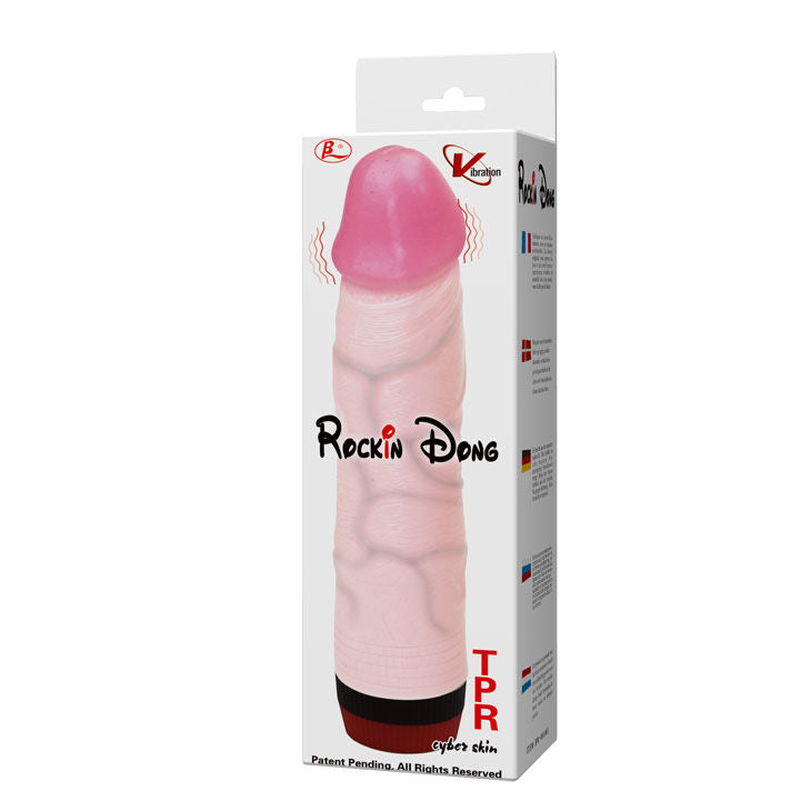 Gode Vibrant Réaliste Rockin Dong III Extra Large Veineux Étanche - Baile