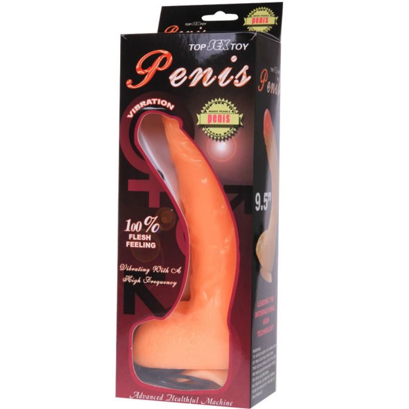 Gode Vibrant Réaliste Veineux Ventouse Télécommande Multi-Vitesses - Baile