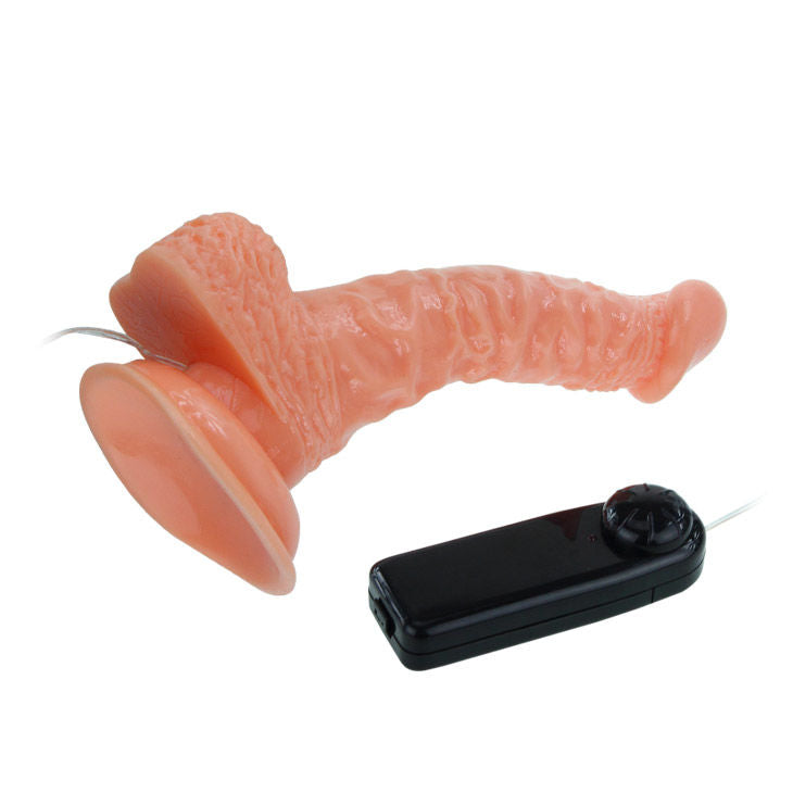 Gode Vibrant Rotatif Réaliste Super Rota Dong Ventouse 20,5 cm - Baile
