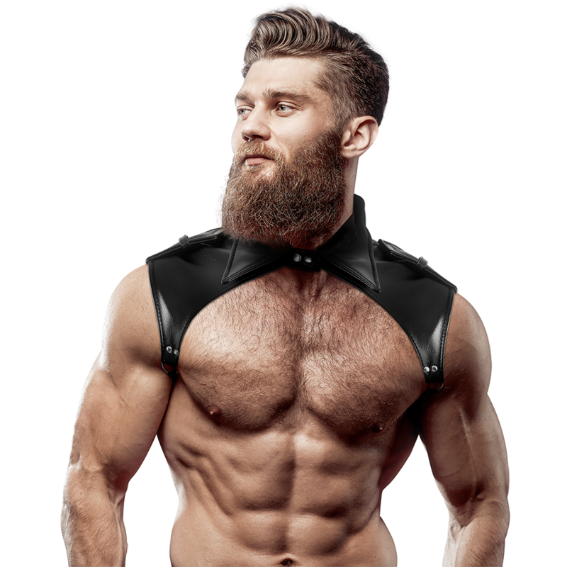 Harnais de Torse Réglable Éco-Cuir Multi-Bretelles pour Homme - Fetish Submissive