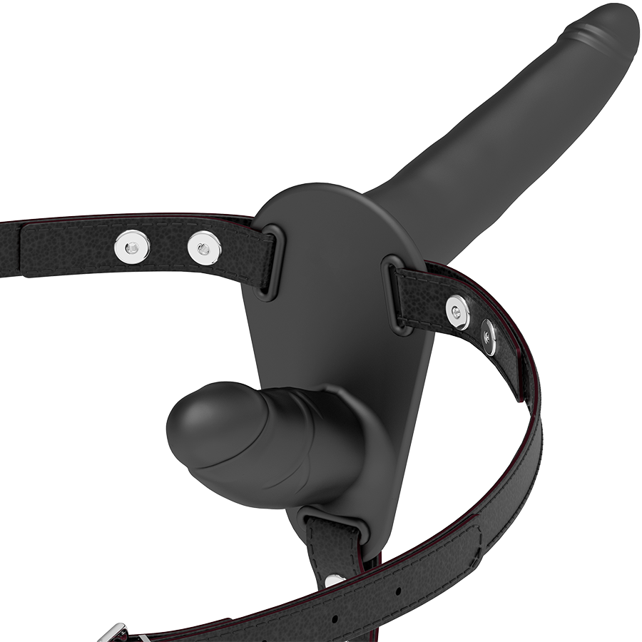 Harnais Double Pénétration Silicone - Rechargeable - Fetish Submissive