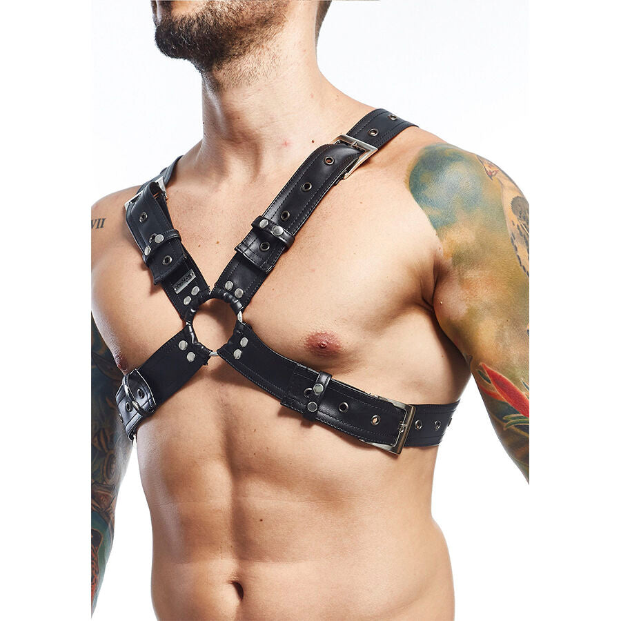Harnais Homme Dngeon Cross Similicuir Croisé Taille Unique - Mob