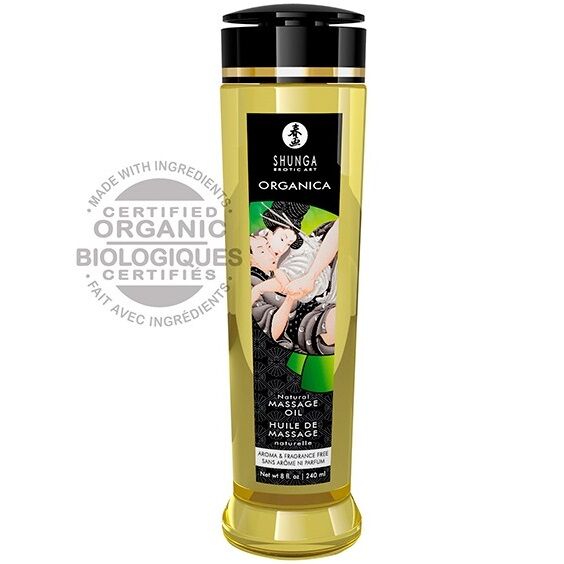 Huile de Massage Bio Comestible 240 ml - Shunga