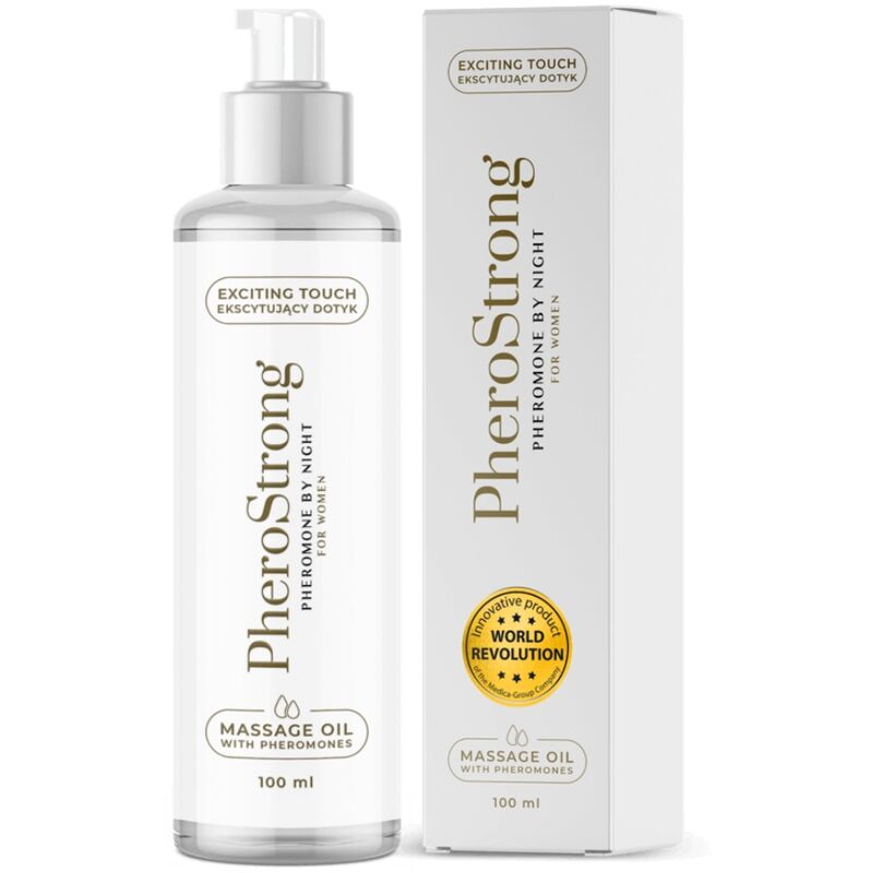 Huile de Massage de Nuit aux Phéromones pour Femme 100 ml - Pherostrong