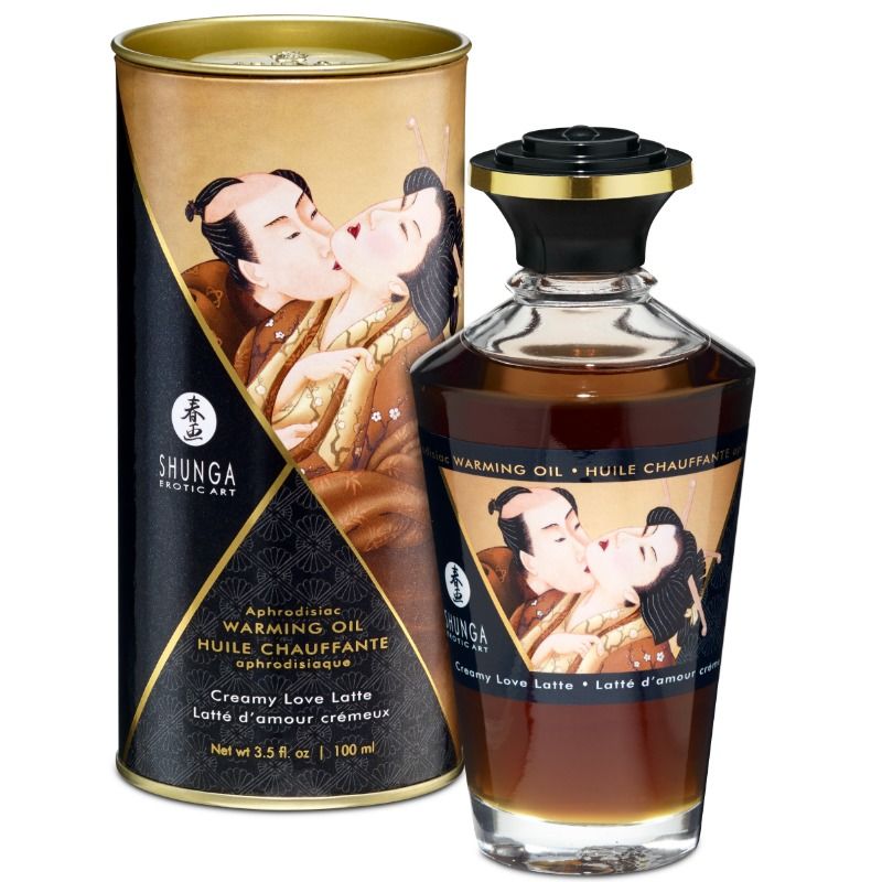 Huile de Massage Effet Chaleur Comestible 100 ml - Shunga