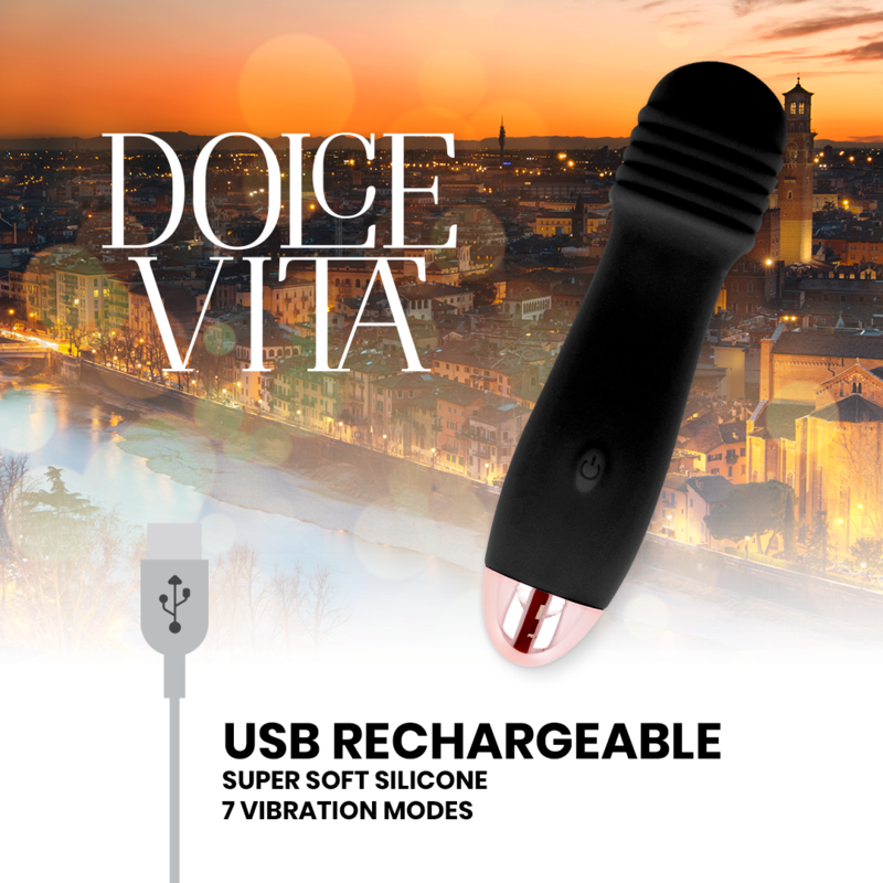 Vibromasseur Rechargeable Trois - Silicone Soyeux 7 Vitesses - Dolce Vita