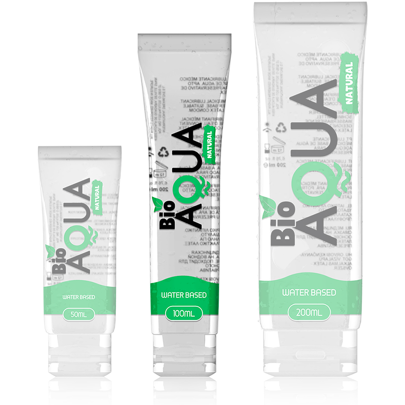 Lubrifiant Bioaqua Base Eau - 100% Naturel Compatible Sextoys et Latex