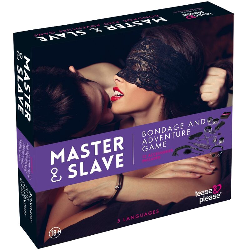 Kit BDSM Master and Slave 13 Accessoires Bondage et Cartes - ToyJoy
