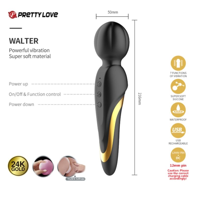 Coffret Luxe Queen Black & Gold 12 Sextoys Plaqué Or - Pretty Love