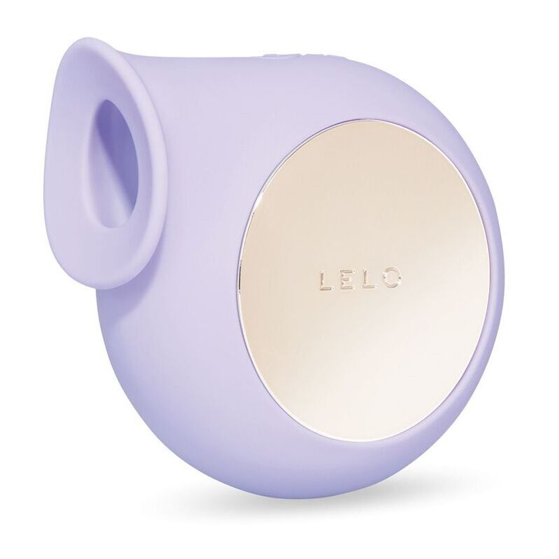 Stimulateur clitoridien Sila Cruise violet de Lelo vu de trois quarts, bouche ouverte