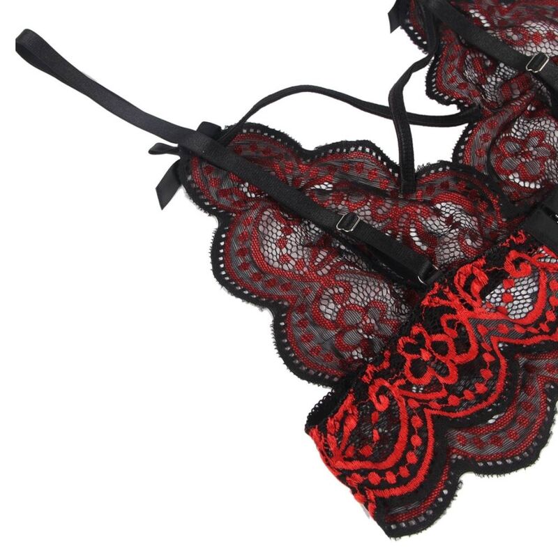 Ensemble Lingerie 2 Pièces Top et String Dentelle Brodée - Subblime
