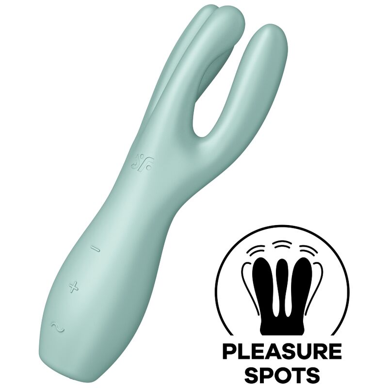 Vibromasseur Clitoridien Threesome 3 Bras Flexibles 12 Modes - Satisfyer