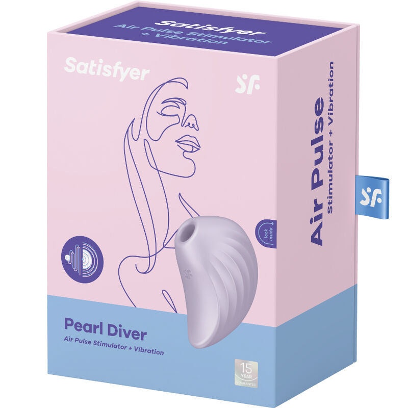 Stimulateur Clitoridien Air Pulse Pearl Diver Vibrant Étanche - Satisfyer