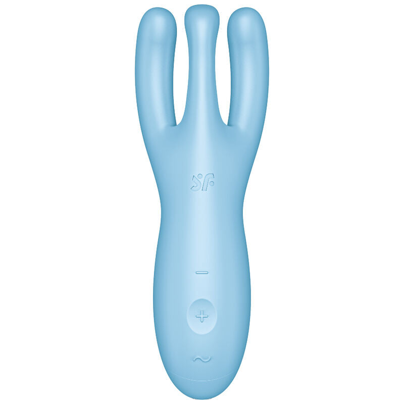 Vibromasseur Connecté Threesome 4 App Silicone Rechargeable - Satisfyer