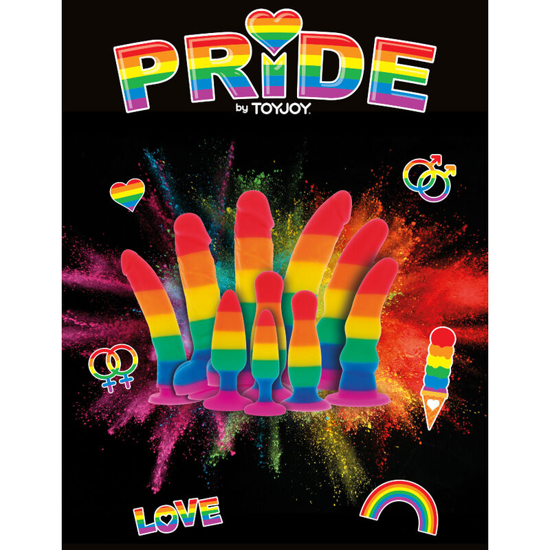 Plug Anal Twink Silicone Arc-en-Ciel Pride 8,5 cm - Pride