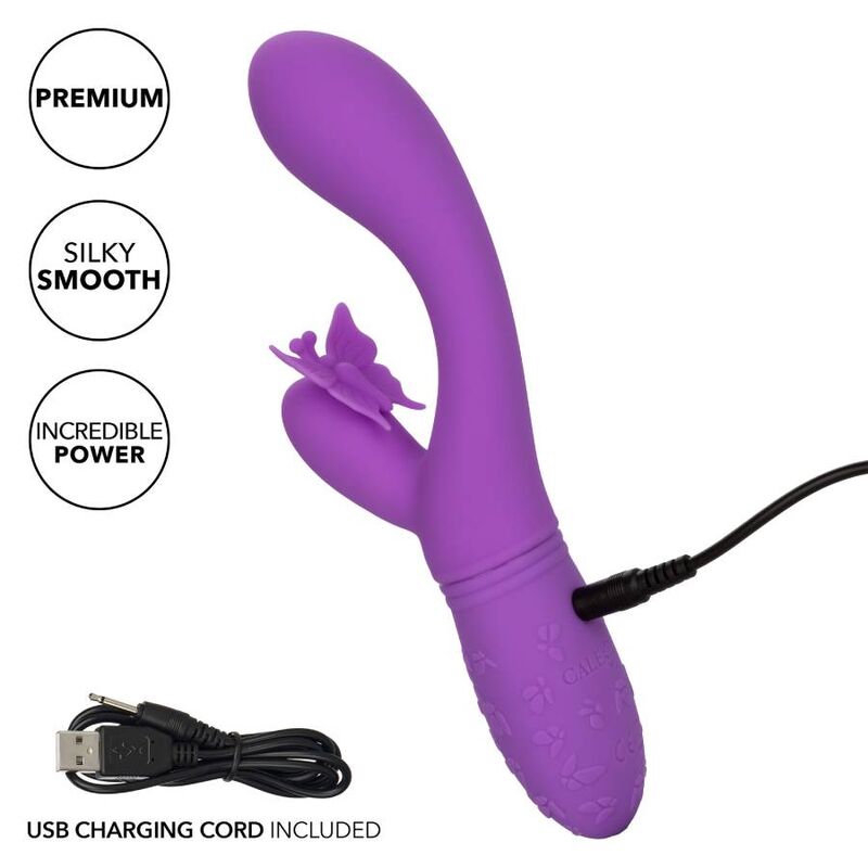 Vibromasseur Rabbit Butterfly Kiss Flutter - Papillon Battant - CalExotics