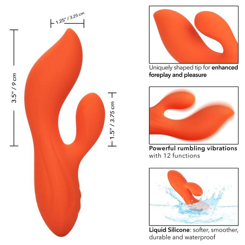 Vibromasseur Double Stimulation Stella Dual Teaser Rechargeable - CalExotics
