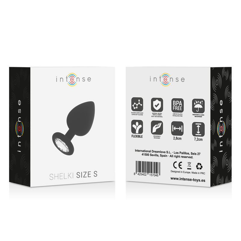 Plug Anal Shelki avec Base Diamant - Silicone Doux Étanche - Intense