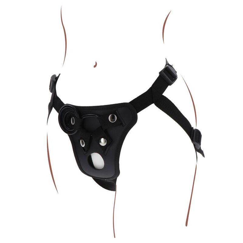 Harnais Gode Ceinture Dentelle Strap-On Réglable - Get Real