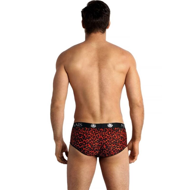 Boxer Homme Tribal Microfibre Rouge Imprimé Animal Coupe Sportive - Anais Men