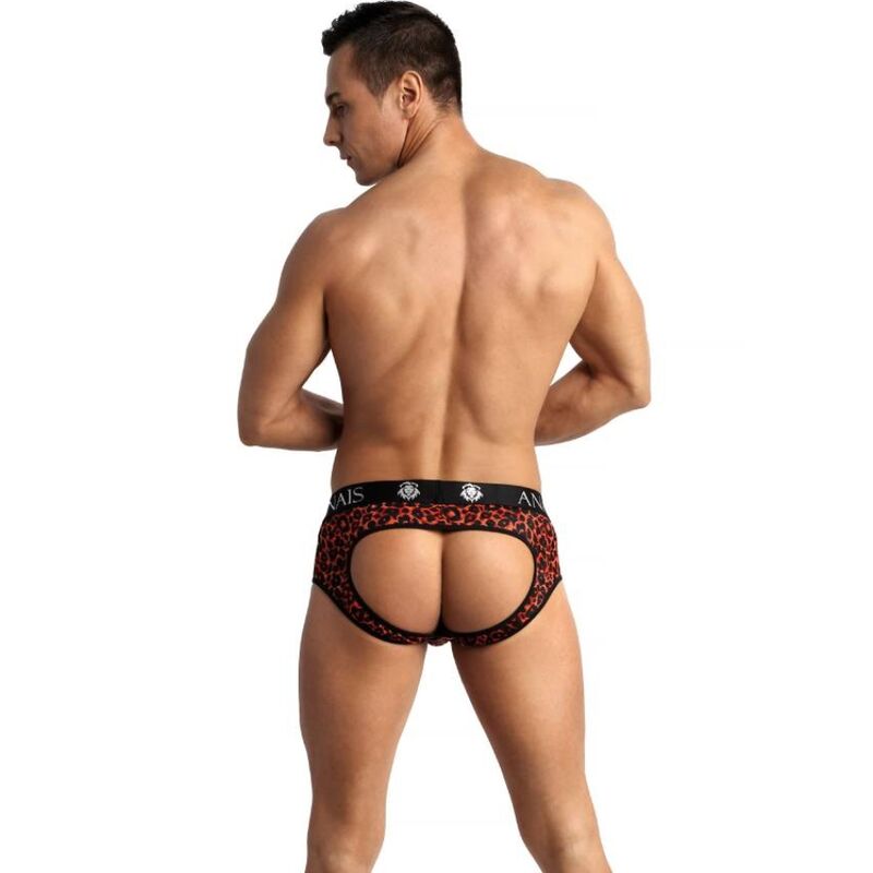 Jock Strap Tribal Bikini Fesses Ouvertes Imprimé Animal Rouge - Anais Men