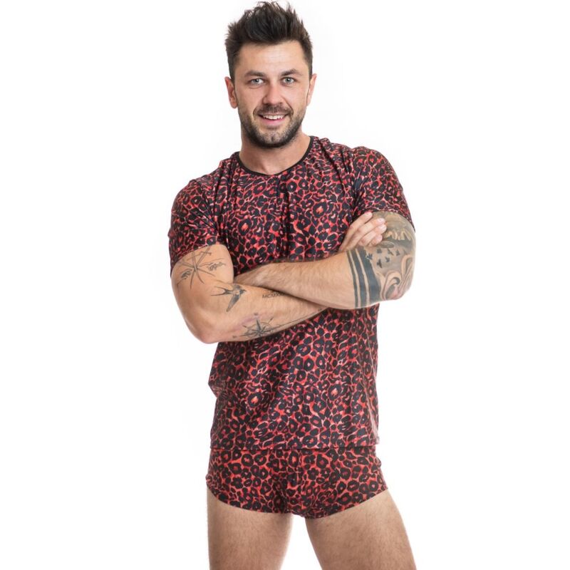 T-Shirt Sexy Homme Tribal Coupe Ajustée Coton Stretch 4 Tailles - Anais Men