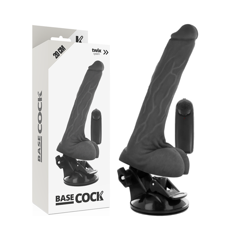 Vibromasseur Ventouse Réaliste Télécommande 12 Modes TPE - Basecock
