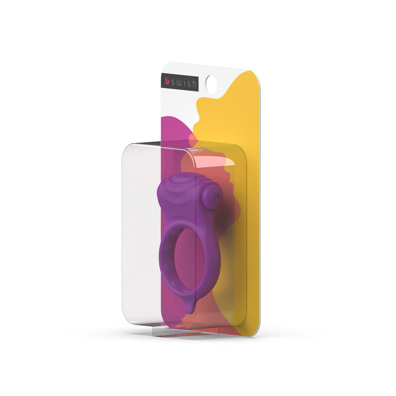 Cockring Vibrant Bcharmed Basic Wave 5 Fonctions Silicone Étanche - B Swish