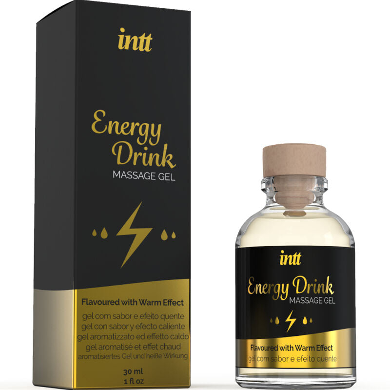 Gel de Massage Comestible Saveurs Gourmandes Effet Chauffant - Intt