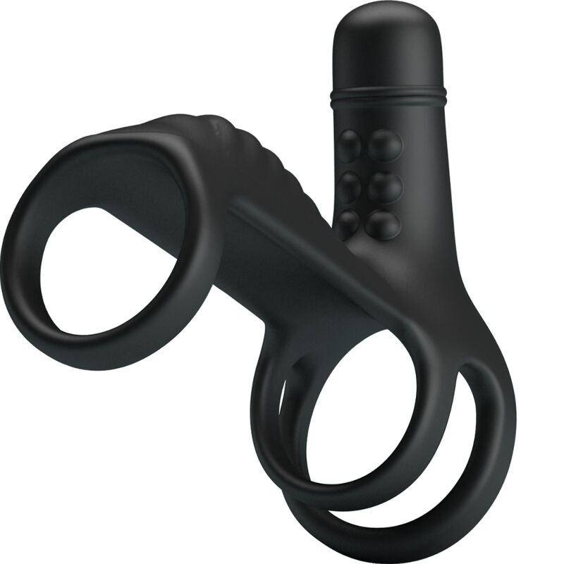 Gaine à Pénis Vibrante Silicone Souple Cockring 10 Modes - Pretty Love