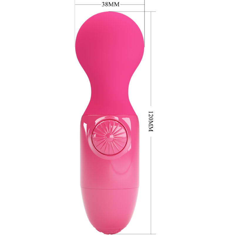 Mini Wand Masseur Personnel Silicone Multivitesse - Pretty Love