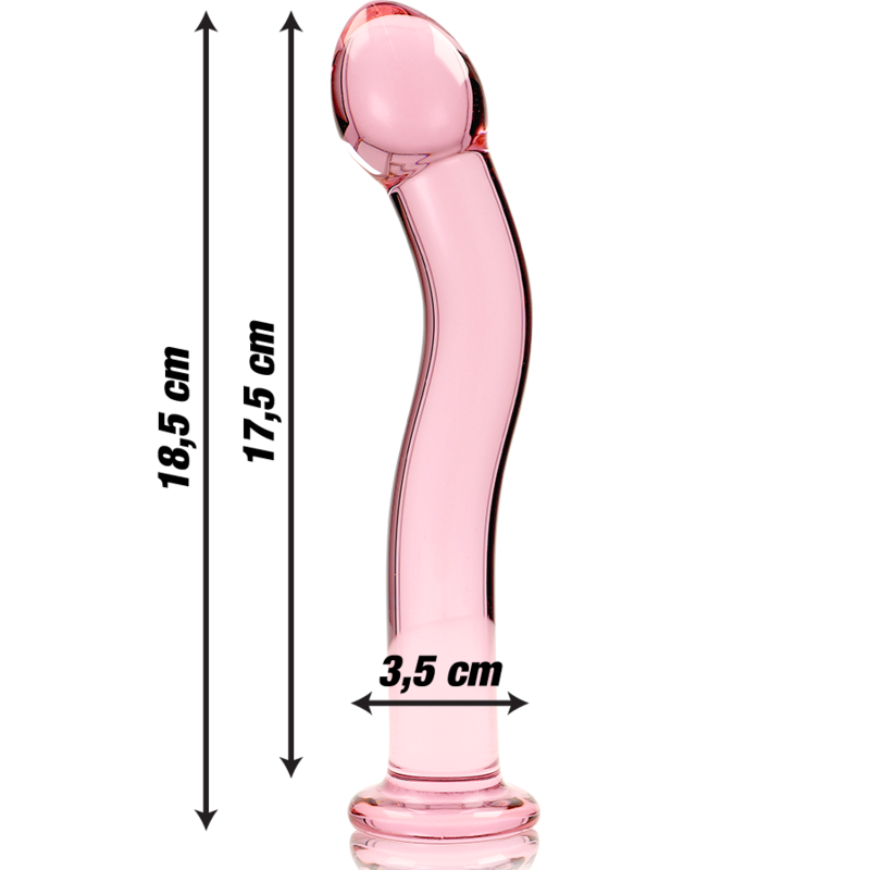 Gode en Verre Borosilicate Modèle 18 Texturé 18,5 cm - Nebula Series By Ibiza