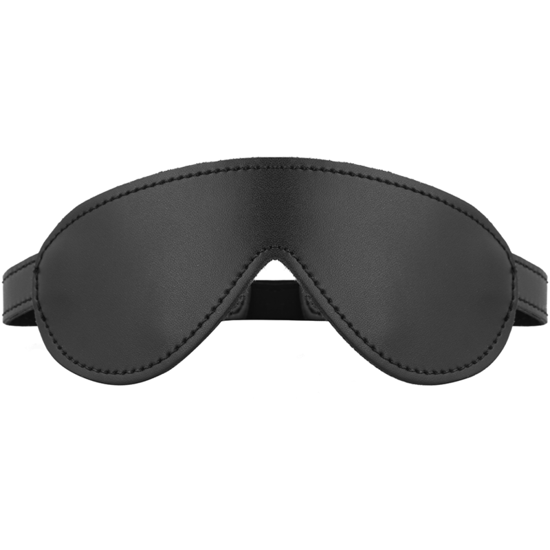 Masque Occultant BDSM Cuir Végan Ergonomique Réglable - Intense