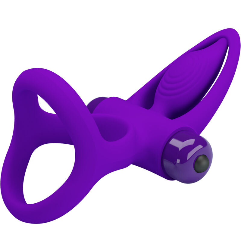 Cockring Vibrant Silicone 10 Vibrations Rechargeable - Pretty Love