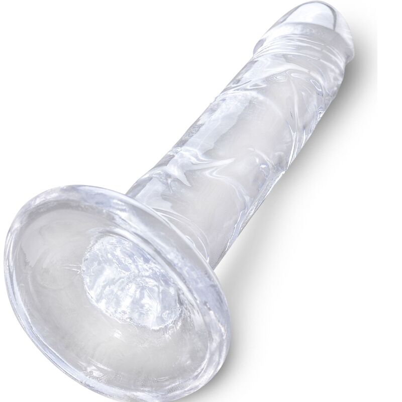 Gode Translucide King Cock Clear Sans Testicules - Ventouse Étanche