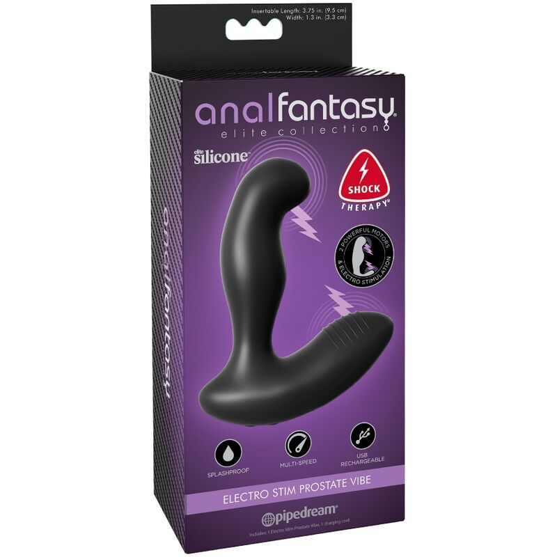Stimulateur Prostate Vibrant Électrostimulation 5 Niveaux Étanche - Anal Fantasy
