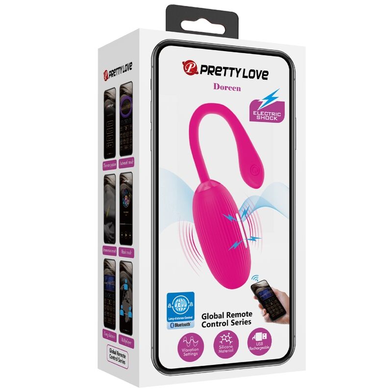 Œuf Vibrant Connecté Doreen Rechargeable Silicone - Pretty Love