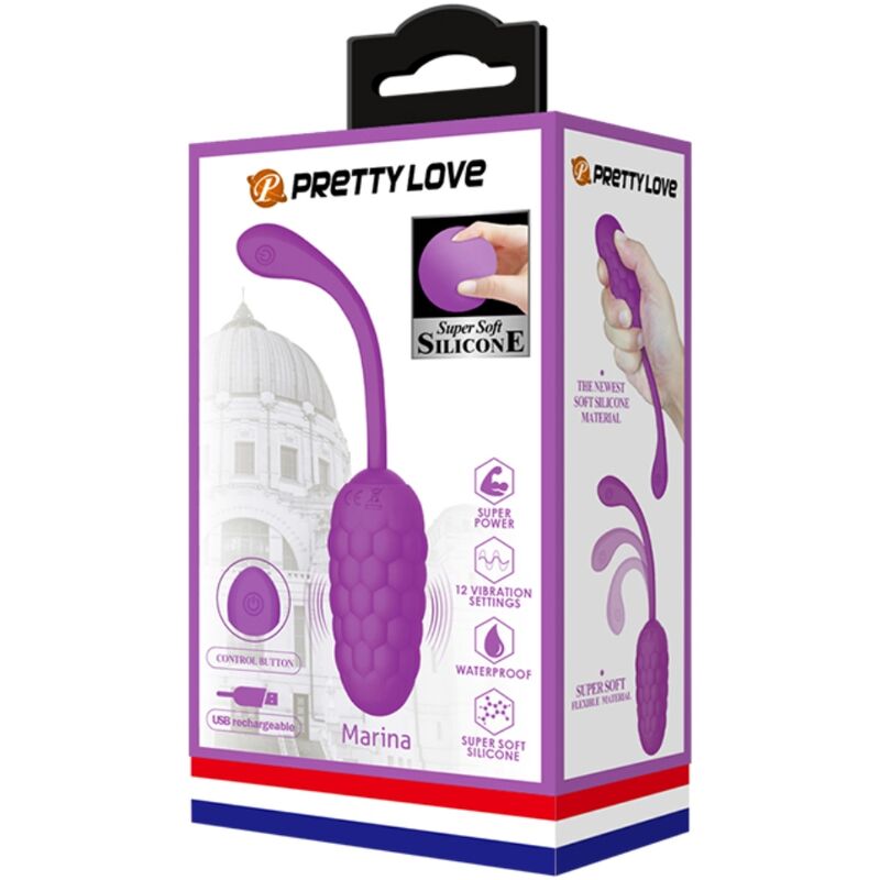 Oeuf Vibrant Texture Marine Relief Silicone - Pretty Love
