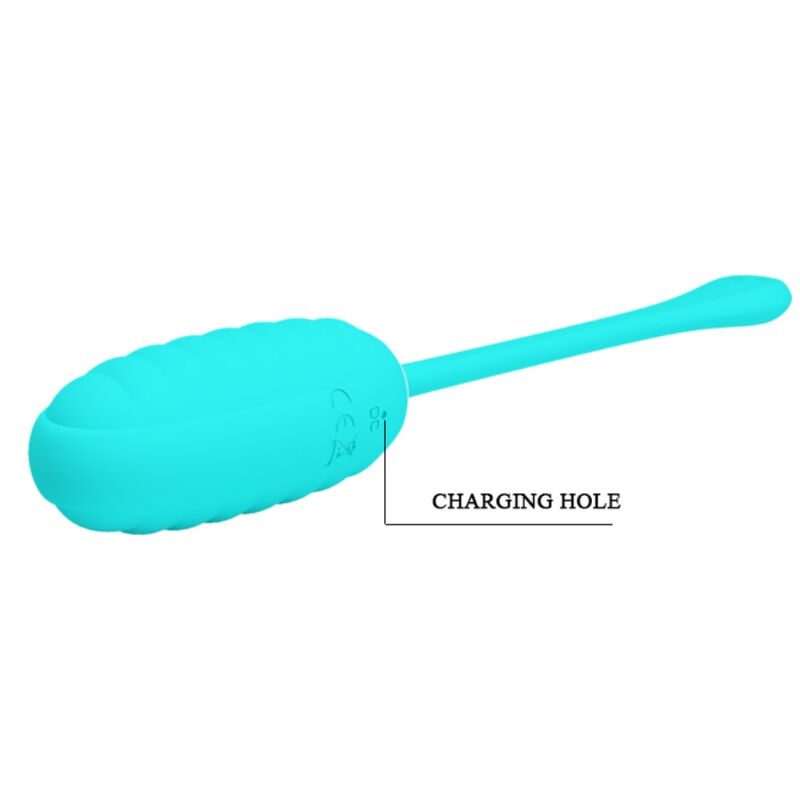 Oeuf Vibrant Rechargeable Kirk 12 Fonctions - Silicone - Pretty Love
