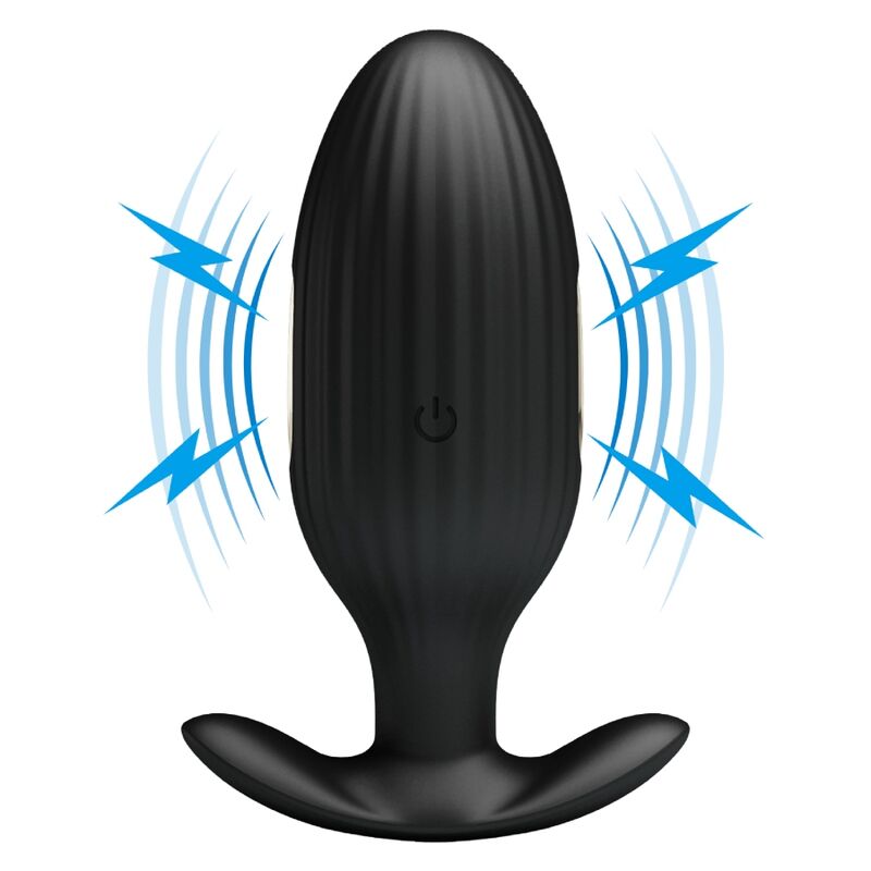Plug Anal Connecté Jefferson Électrostimulation 12 Vibrations - Pretty Love