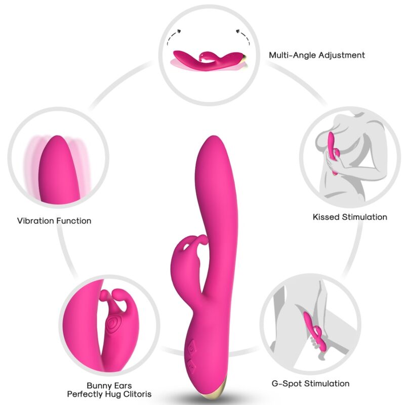 Vibromasseur Rabbit Bonnie - Double Stimulation Silicone - Armony