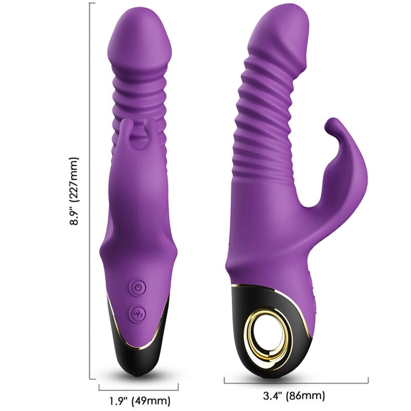 Vibromasseur Rabbit Va-et-Vient Zing - 9 Vibrations 5 Poussées - Armony