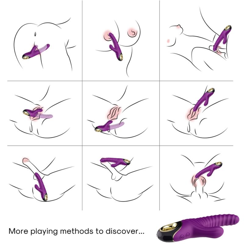 Vibromasseur Rabbit Eternity - Stimulation Enveloppante 2x9 Modes - Armony