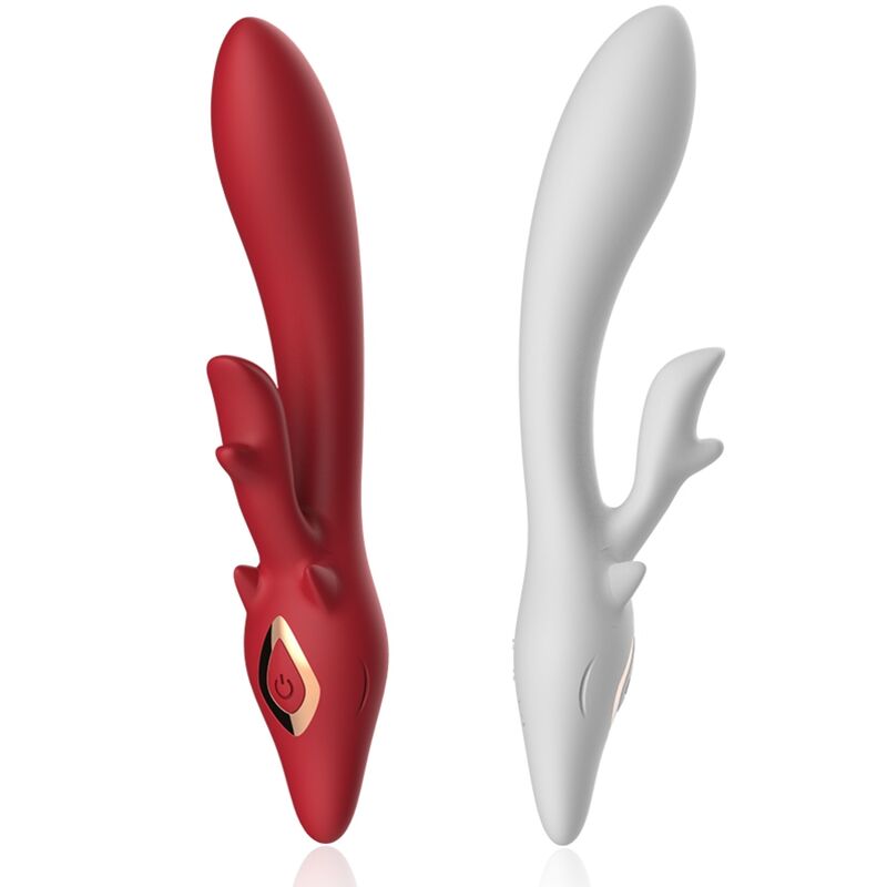 Rabbit Elk d'Armony en rouge et en blanc, bras fourchu en forme de bois de cerf