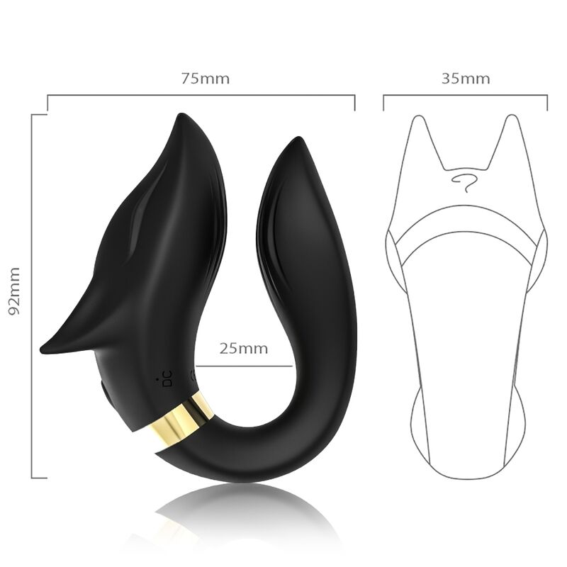 Vibromasseur Couple Fox Télécommandé - Design Renard 2x9 Modes - Armony