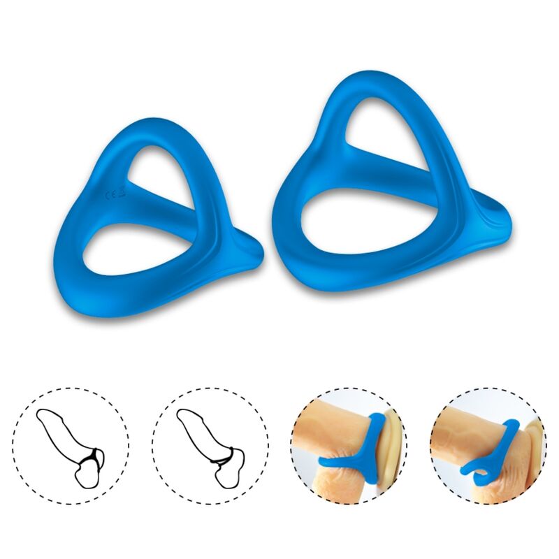 Cockring Triple Tresor Double Silicone Extensible - Armony