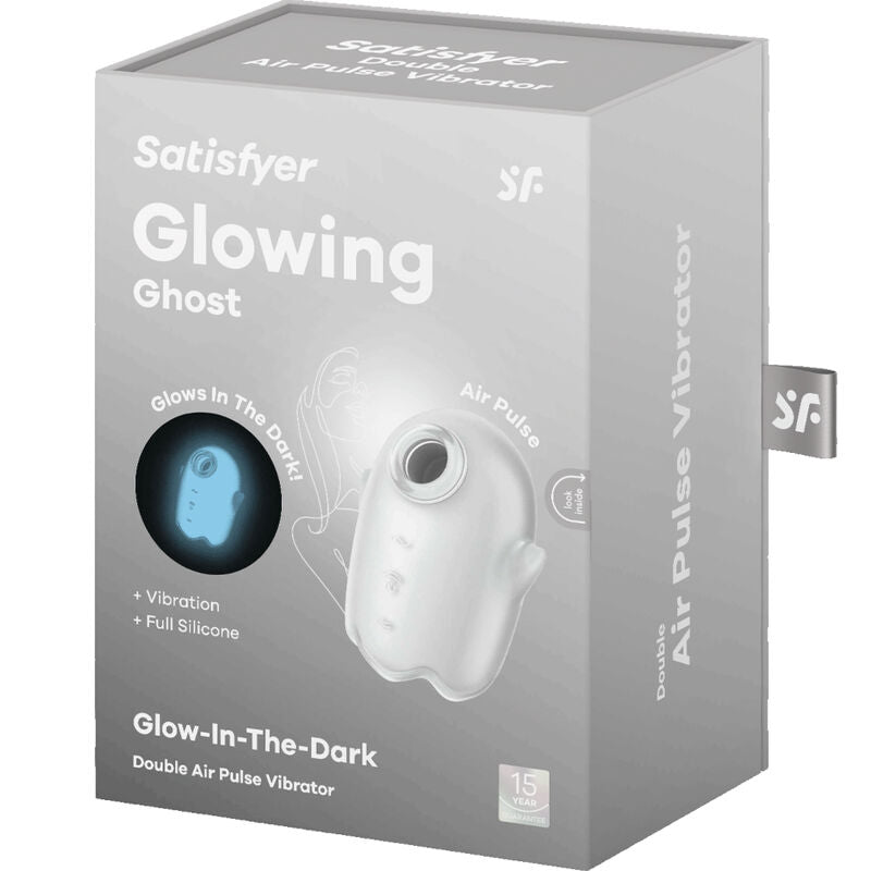 Stimulateur Clitoridien Air Pulse Glowing Ghost Phosphorescent IPX7 - Satisfyer