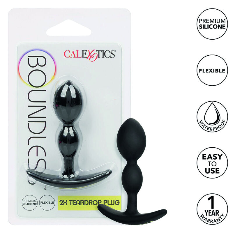 Plug Anal Boundless 2X Forme Goutte Flexible Silicone - CalExotics