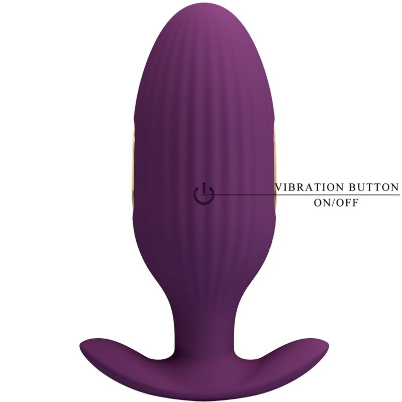 Plug Anal Connecté Jefferson Électrostimulation 12 Vibrations - Pretty Love